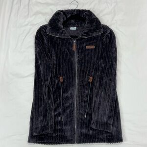 Long Full Zip Sherpa Fleece Jacket